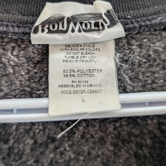 Vintage Bon Worth Woman Large Grandma Cat Embroidered Button Down Cardigan Grey - Picture 4 of 12